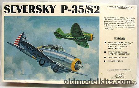 Williams Brothers 1/32 Seversky P-35 or SEV-S2 (S-2) - 27th Pursuit Sq 1st Pursuit Group Commander's or Lindberg's Aircraft, 32-135 plastic model kit